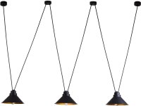 Lampe à suspendre noire 3-flmg Lampe de table...