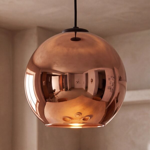 Hängeleuchte JARA Kupfer Kugel Esstisch Lampe