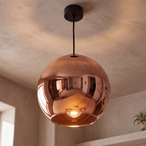Hängeleuchte JARA Kupfer Kugel Esstisch Lampe