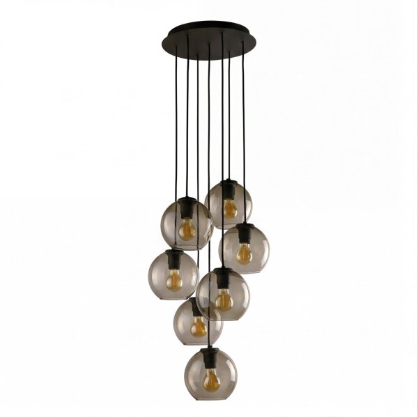 Pendelleuchte Schwarz 7-flmg VINCENTE Lampe