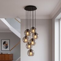 Pendelleuchte Schwarz 7-flmg VINCENTE Lampe