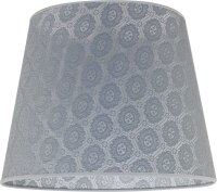 Abat-jour conique Gris Lampe à suspendre E27 Textile
