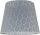 Abat-jour conique Gris Lampe à suspendre E27 Textile