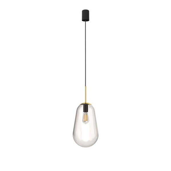Lampe à suspendre moderne métal verre E27 élégante MORNA