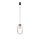 Lampe à suspendre moderne métal verre E27 élégante MORNA