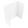 Applique en tissu Blanc carré Loft Moderne E27 ALICE