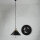 Lampe à suspendre vintage noire cuivre design industriel