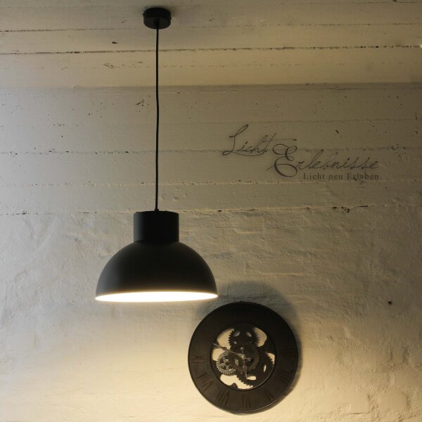 Lampe de loft vintage Lampe à suspendre noire