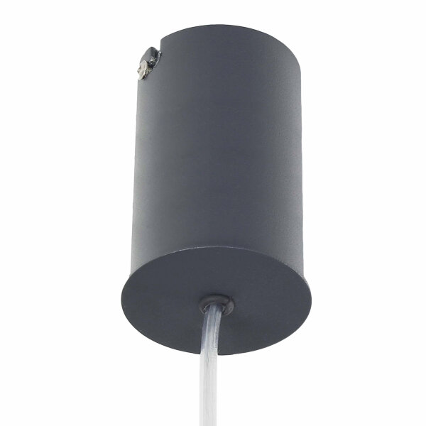 Moderne Pendelleuchte in anthrazit 40/120 cm