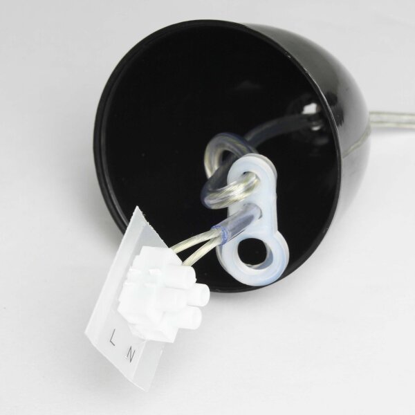 Moderne Pendelleuchte in schwarz-gold