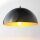 Moderne Pendelleuchte in schwarz-gold