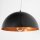 Moderne Pendelleuchte in schwarz-gold
