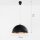 Moderne Pendelleuchte in schwarz-gold