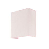 Applique murale Tissu Abat-jour rose angulaire Moderne...