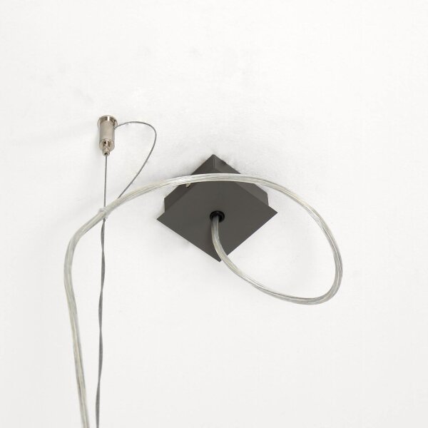 Suspension large en gris