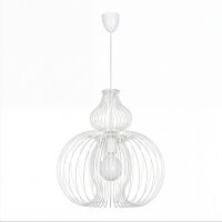 Suspension Blanc Métal Ø 44 cm E27