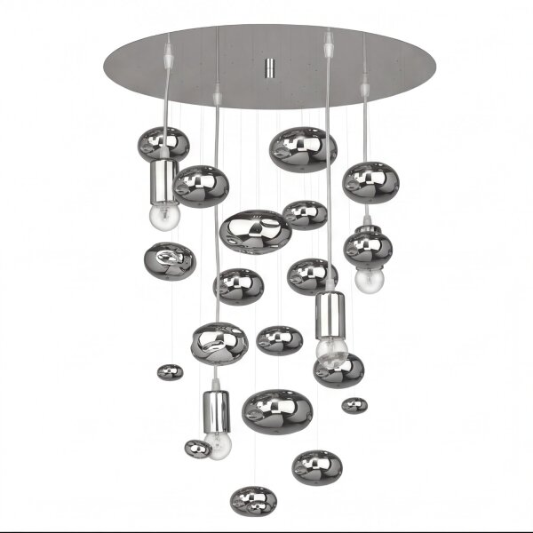 Suspension moderne SALVA chromée