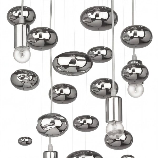 Suspension moderne SALVA chromée