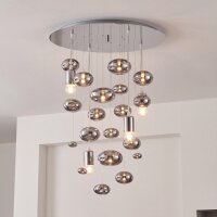 Moderne Pendelleuchte SALVA verchromt