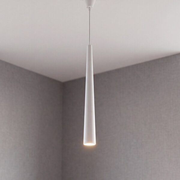 Suspension blanche à une flamme