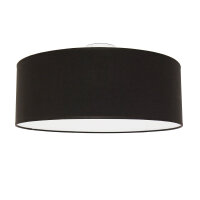 Plafonnier rond en tissu Ø50cm brun...