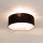 Runde Deckenlampe Stoff Ø50cm Braun blendarm