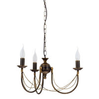 Lustre rustique Ares à 3 flammes
