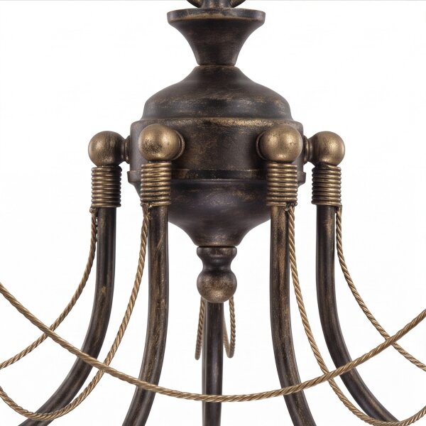Lustre rustique Ares 5 flammes