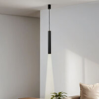 Lampe à suspendre en métal noir GU10...