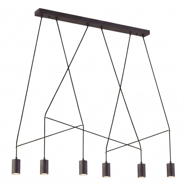 Suspension IMBRIA en noir 6-flmg