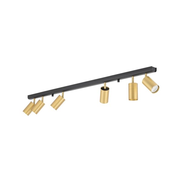 Strahler Leiste EYE Messing 6-flmg Lampe Spot