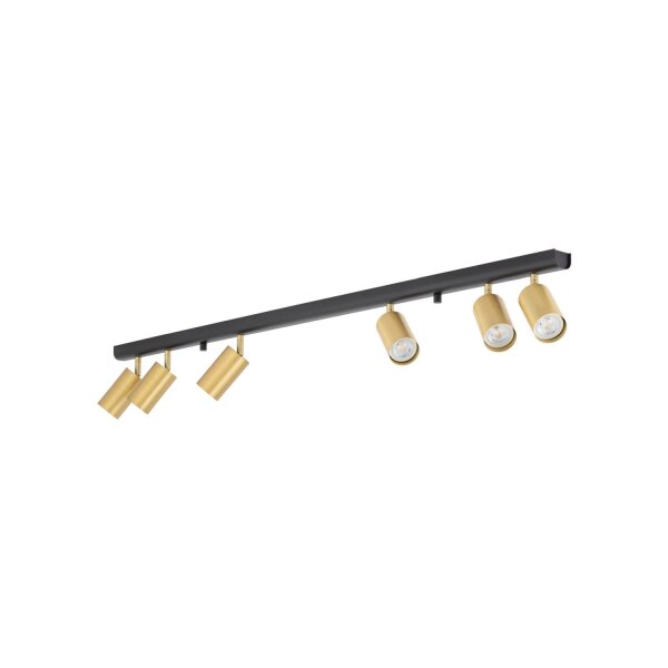 Strahler Leiste EYE Messing 6-flmg Lampe Spot