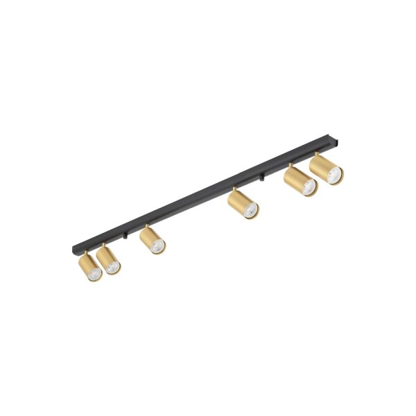 Strahler Leiste EYE Messing 6-flmg Lampe Spot