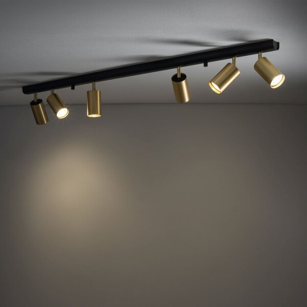 Strahler Leiste EYE Messing 6-flmg Lampe Spot
