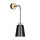Applique Noir Métal Bois Scandinave ROGER