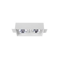 Projecteur 2lg blanc m&eacute;tal