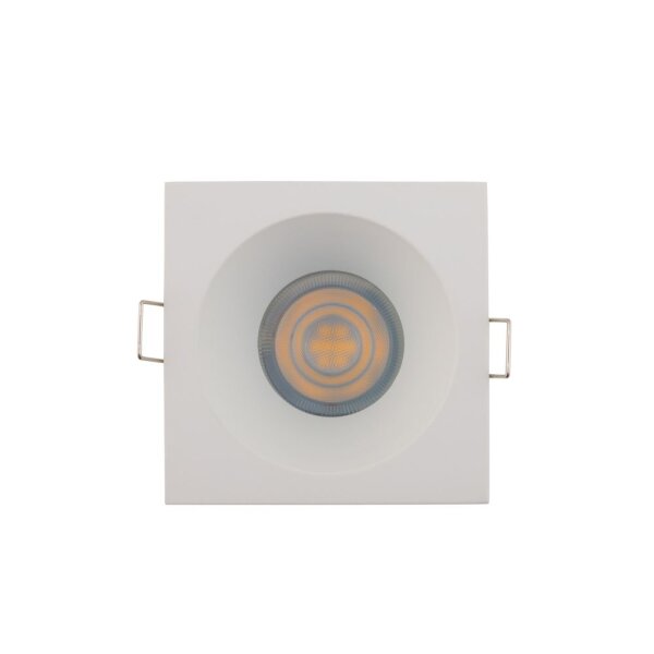 Weißer Einbauspot Aluminium B:8,5cm GU10 Zeitlos