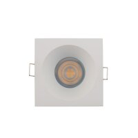 Weißer Einbauspot Aluminium B:8,5cm GU10 Zeitlos