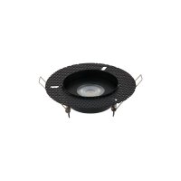 Luminaire encastré noir métal verre GU10...