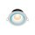 Luminaire encastré aluminium verre Ø8,5cm anneaux colorés