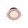 Luminaire encastré aluminium verre Ø8,5cm anneaux colorés