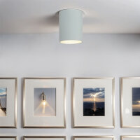Spot Weiß Silber Deckenlampe Flur Leuchte EYE