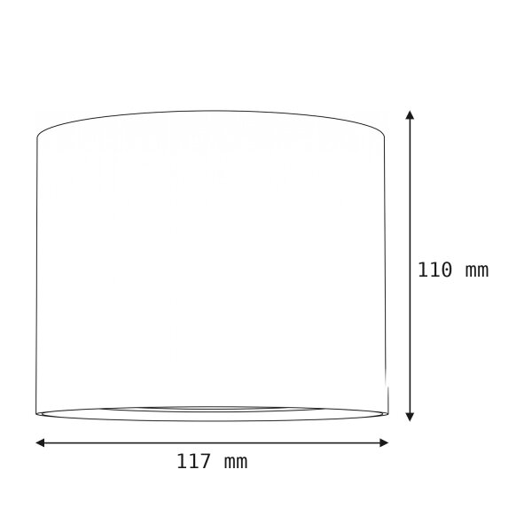 Spot Lampe BIT Ø12cm klein rund Flur Wohnzimmer
