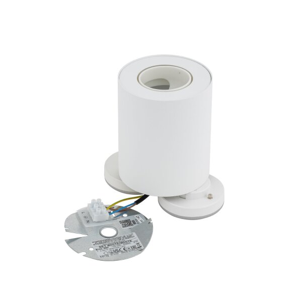 Spot discret blanc MILENA plafond couloir escalier lampe