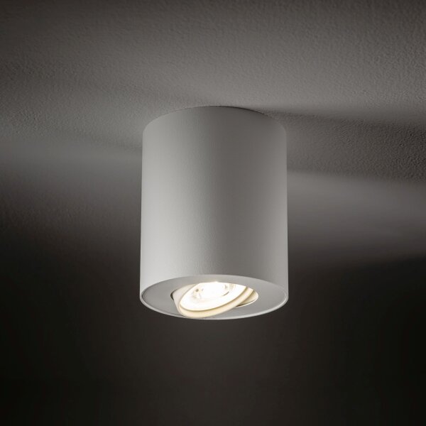 Spot discret blanc MILENA plafond couloir escalier lampe