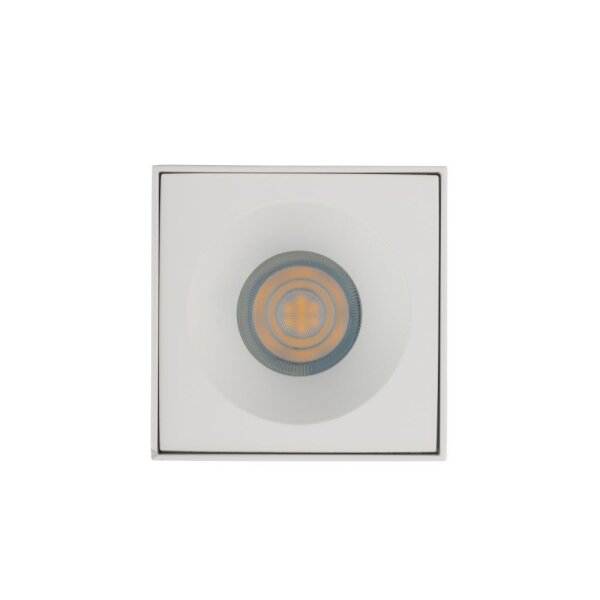 Deckenspot Aluminium Glas IP54 GU10 akzentuiert