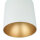 Runder Deckenspot Metall in Weiß Gold GU10 POINT