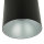 Runder Deckenstrahler in Schwarz Silber Ø12,7cm