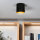 Moderner Deckenspot GU10 Metall in Schwarz Gold