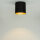 Moderner Deckenspot GU10 Metall in Schwarz Gold